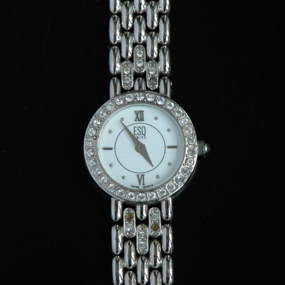 ESQ Jeweled Swiss Quartz Watch Bracelet XS-S Small Wrist - Picture 3 of 9